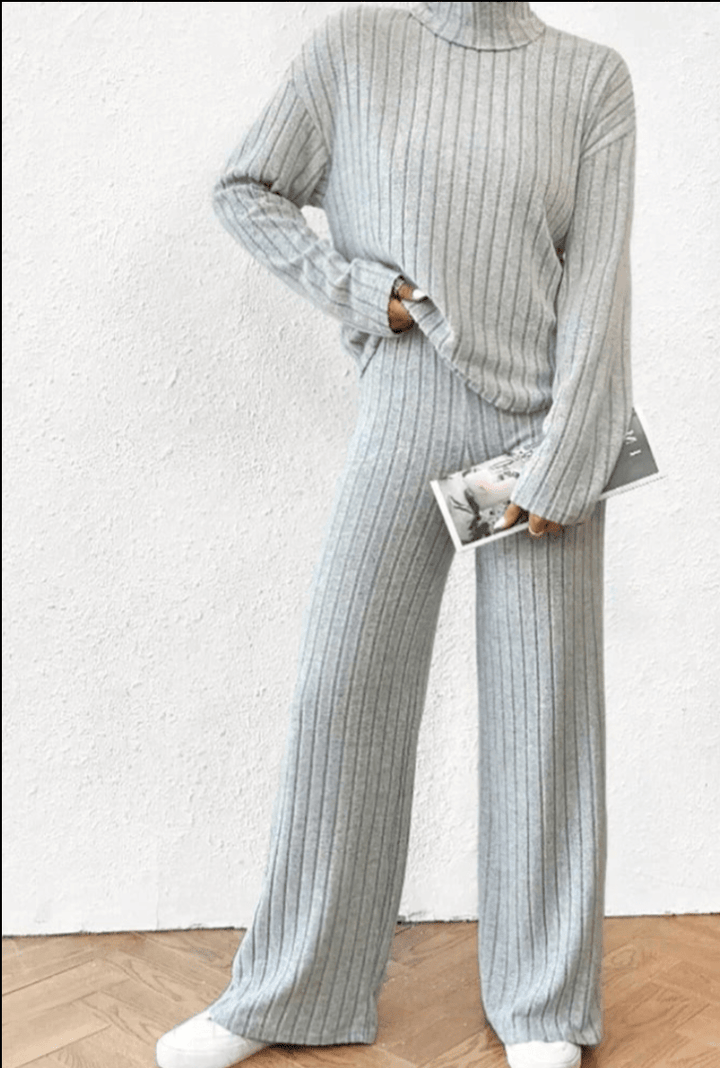 Vanessa - Dames Kleding - Gebreide Trui en Broek Set - Comfortabel Damesoutfit - Sorata