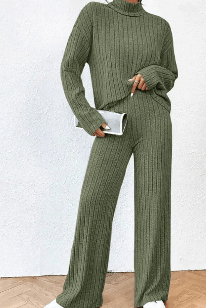 Vanessa - Dames Kleding - Gebreide Trui en Broek Set - Comfortabel Damesoutfit - Sorata