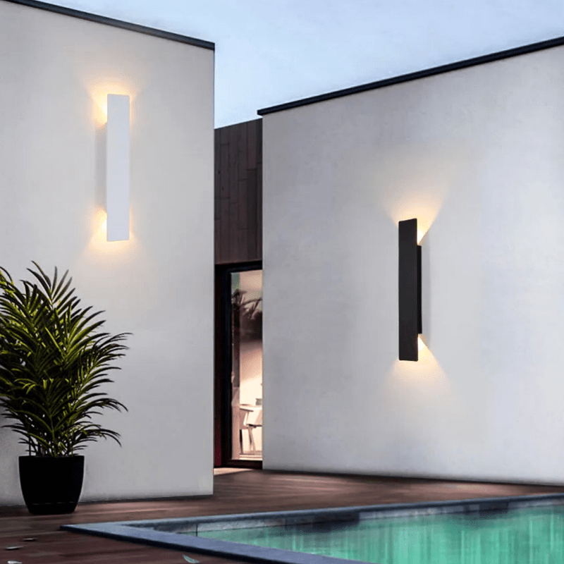 WeatherLight | Trendy Weerbestendige Aluminium Wandlamp - Sorata