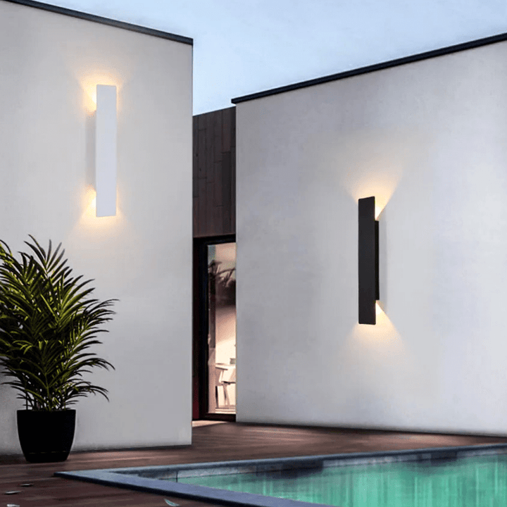 WeatherLight | Trendy Weerbestendige Aluminium Wandlamp - Sorata