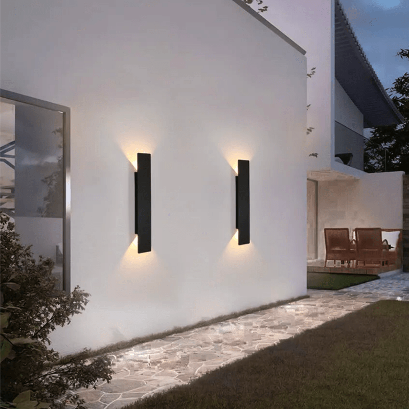 WeatherLight | Trendy Weerbestendige Aluminium Wandlamp - Sorata