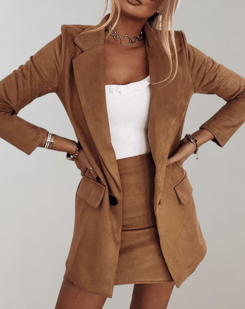 Zeta | 2 - Delige Dames Set | Blazer & Minirok| Casual & Elegant - Sorata